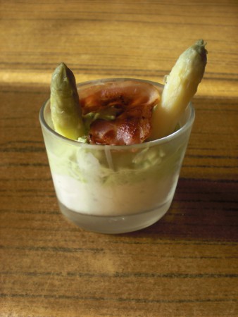 Verrine duo asprege/avocat