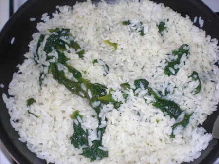 Riz au épinard