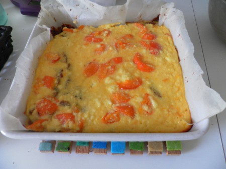 tarte sablée chocolat à la brousse d'abricot