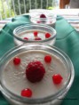 panacotta coco au colis fraise/framboise